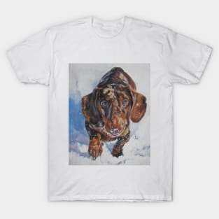 Dachshund Fine Art Painting T-Shirt